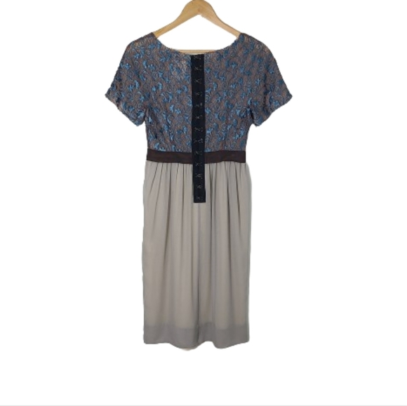 3.1 Phillip Lim Barneys Newyork Short Sleeve 100% Silk Midi Dress Womens Size 2 - Picture 9 of 15